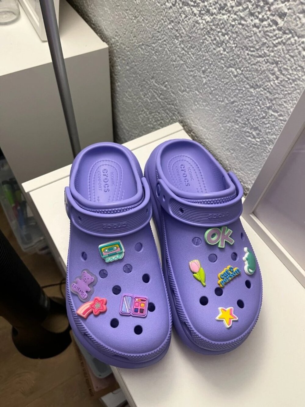 CROCS CLASSIC CRUSH CLOG CRS207521-5PY DIGITAL VIOLET US Women's Size 9 - Picture 3 of 4
